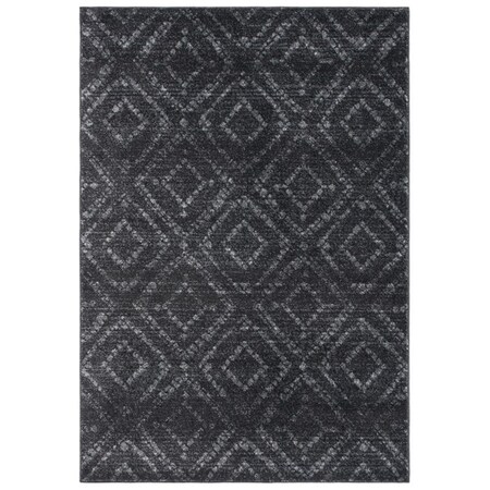 Flowers First 6 x 6 ft. Adirondack Round Contemporary Rug - Dark Grey & Grey FL1868089